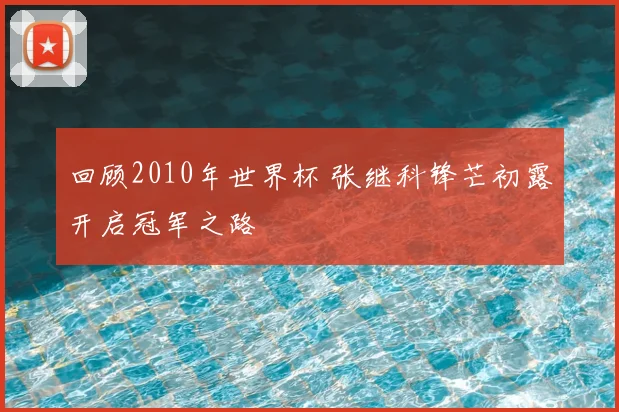 回顾2010年世界杯 张继科锋芒初露开启冠军之路